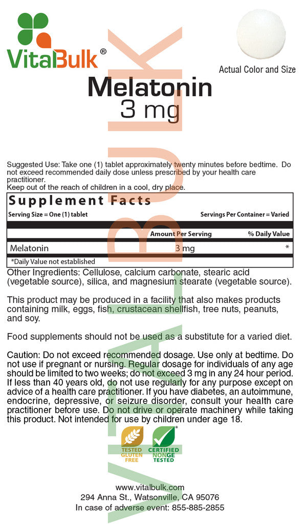 Melatonin 3 mg Tablet