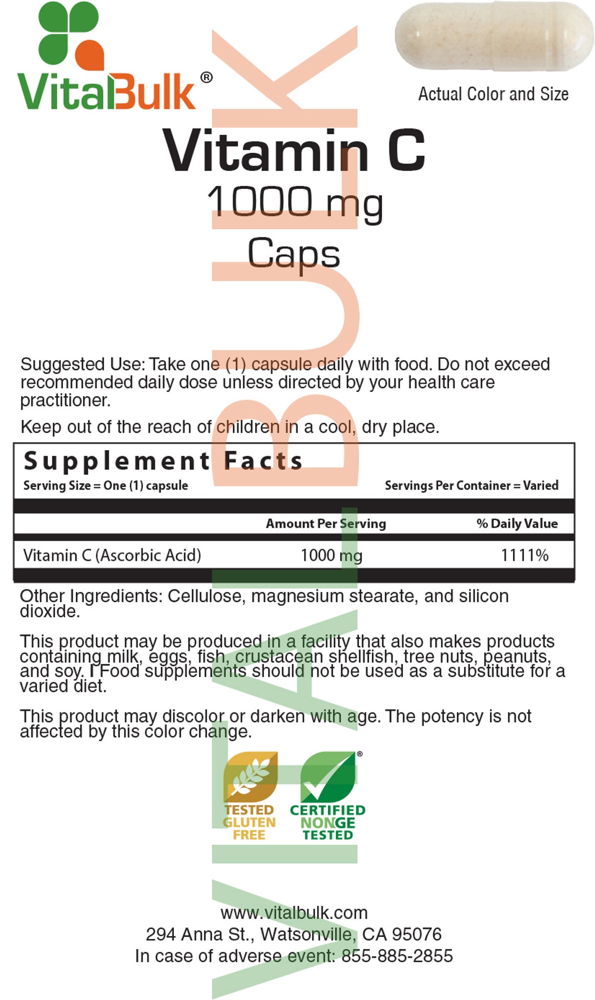 Vitamin C 1000 mg - 100 capsules