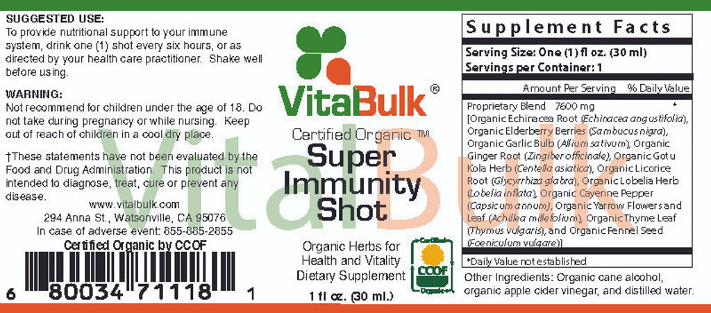 Super Immunity Shot Liquid Extract  Super Immunity Shot Liquid Extract