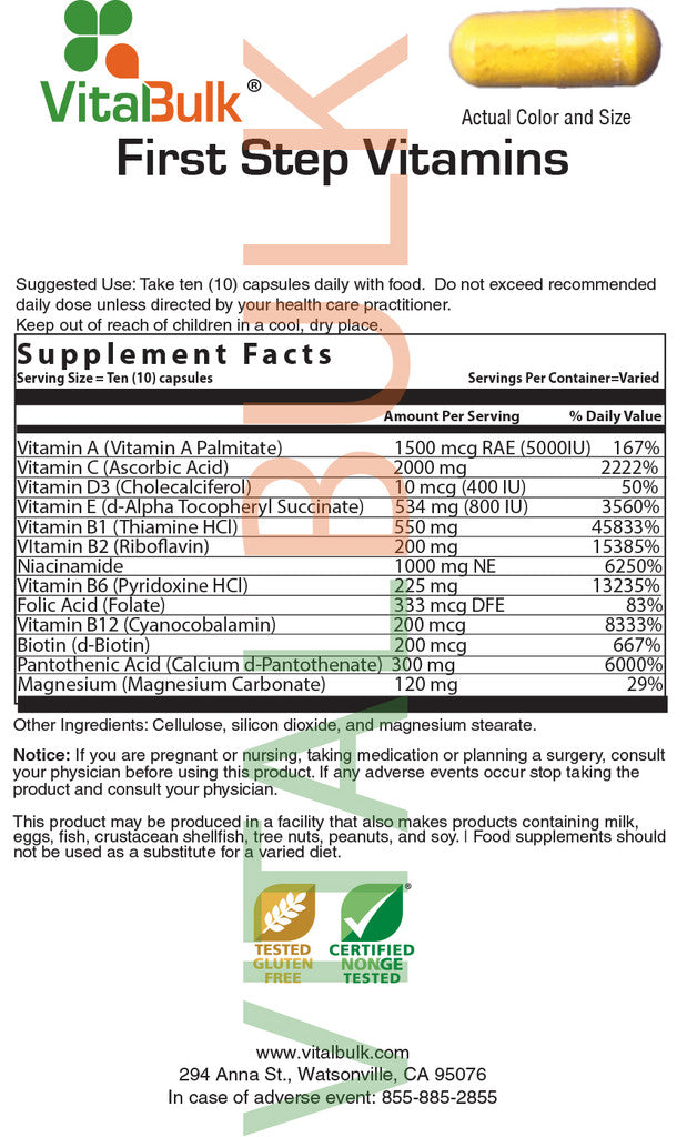 First Step Vitamins Packet - 50 Count Box